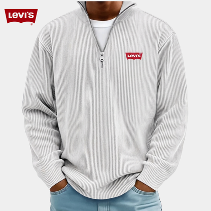 LV™ Premium Ribbed Quarter-Zip Sweater