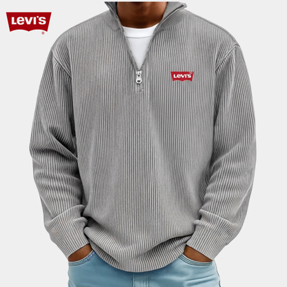 LV™ Premium Ribbed Quarter-Zip Sweater