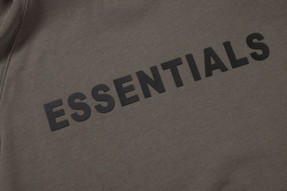Essentials Hoodie - Off Black Oversized Long-Sleeve Pullover Unisex