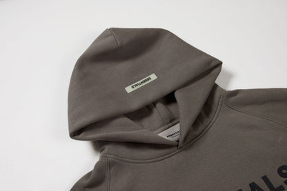 Essentials Hoodie - Off Black Oversized Long-Sleeve Pullover Unisex