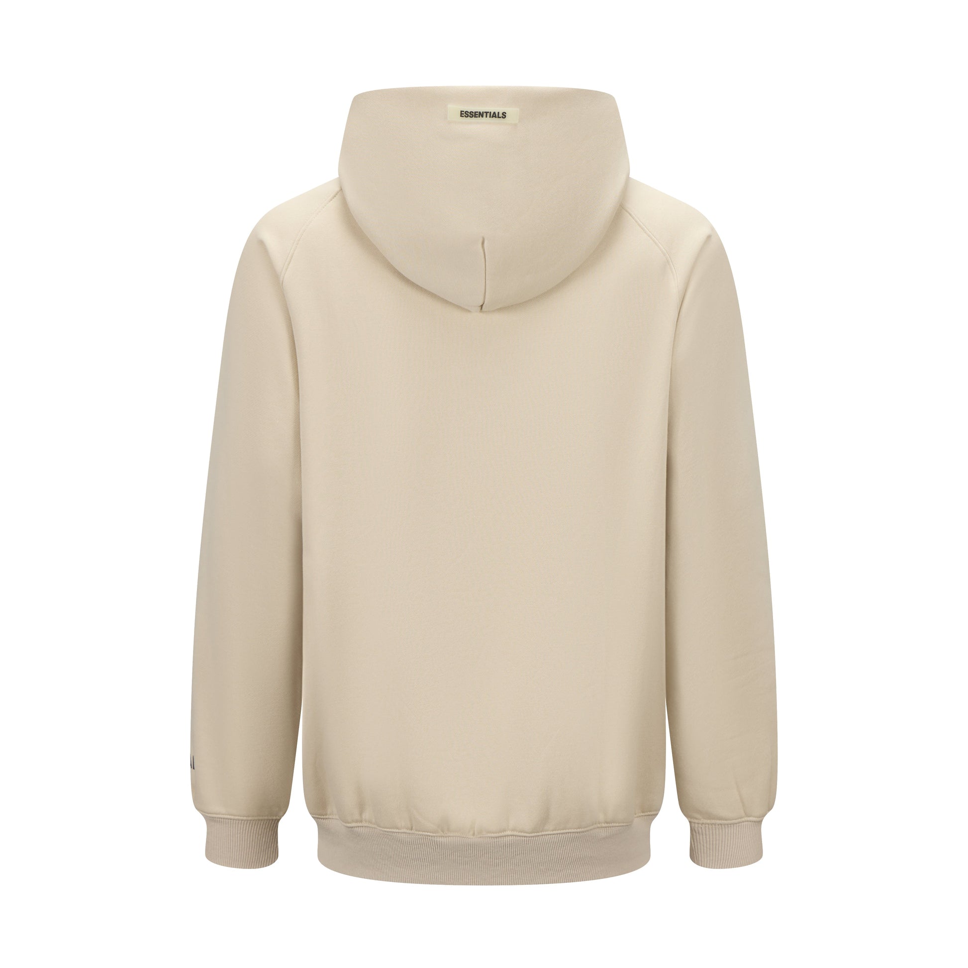 Essentials Hoodie - Cream Oversized Long-Sleeve Pullover Unisex
