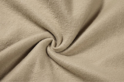 Essentials Hoodie - Tan Oversized Long-Sleeve Pullover Unisex